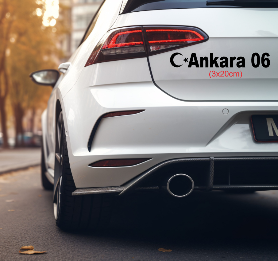 Memleket Plaka Aufkleber Sticker deine Heimat Türkei Kennzeichen Ankara