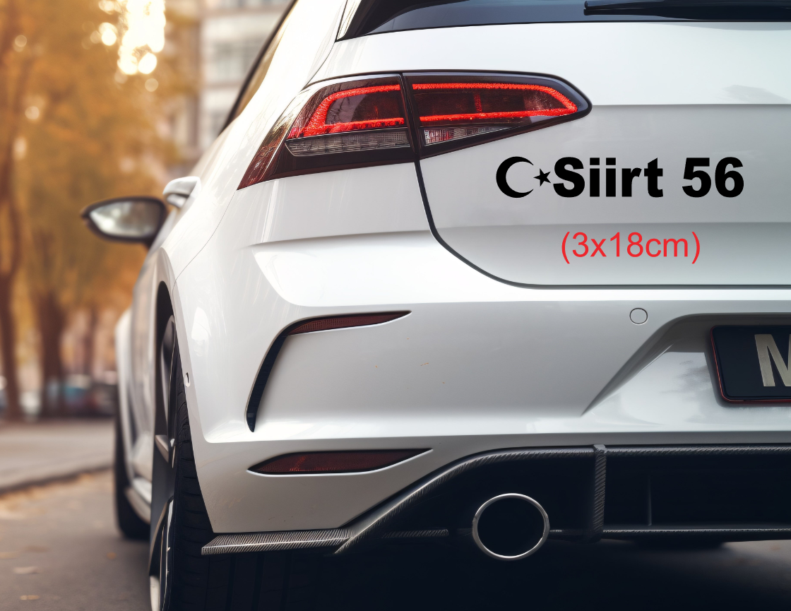 Memleket Plaka Aufkleber Sticker deine Heimat Türkei Kennzeichen Siirt