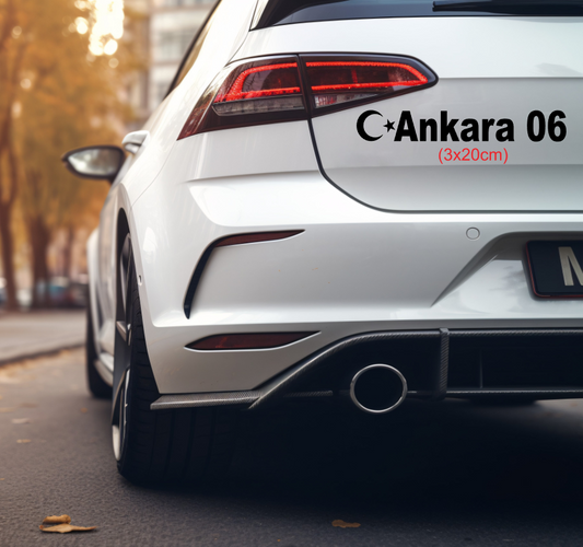 Memleket Plaka Aufkleber Sticker deine Heimat Türkei Kennzeichen Ankara