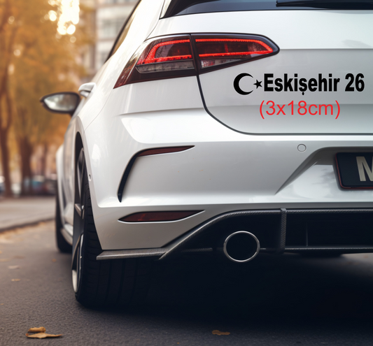 Memleket Plaka Aufkleber Sticker deine Heimat Türkei Kennzeichen Eskisehir