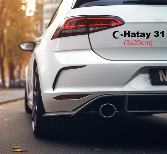 Memleket Plaka Aufkleber Sticker deine Heimat Türkei Kennzeichen Hatay