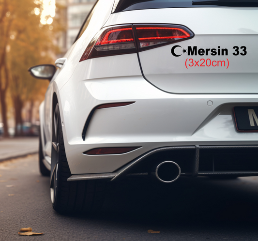 Memleket Plaka Aufkleber Sticker deine Heimat Türkei Kennzeichen Mersin