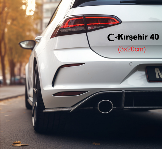 Memleket Plaka Aufkleber Sticker deine Heimat Türkei Kennzeichen Kirsehir