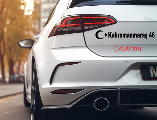 Memleket Plaka Aufkleber Sticker deine Heimat Türkei Kennzeichen Kahramanmaras