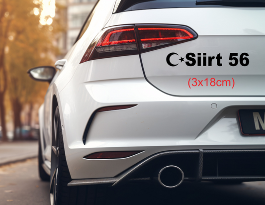 Memleket Plaka Aufkleber Sticker deine Heimat Türkei Kennzeichen Siirt