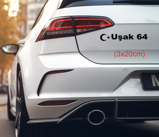 Memleket Plaka Aufkleber Sticker deine Heimat Türkei Kennzeichen Usak