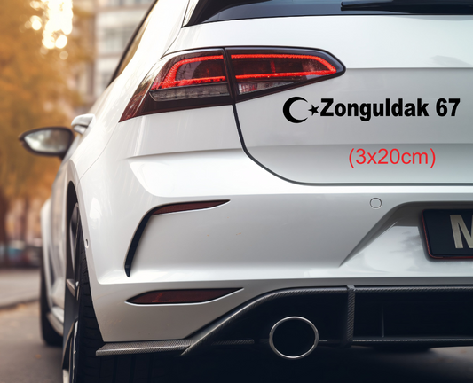 Memleket Plaka Aufkleber Sticker deine Heimat Türkei Kennzeichen Zonguldak