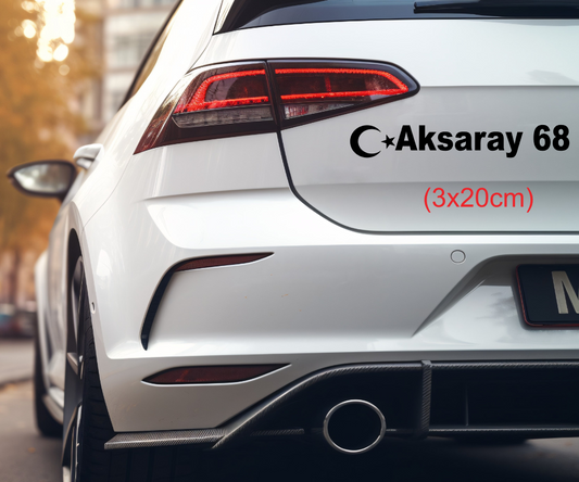 Memleket Plaka Aufkleber Sticker deine Heimat Türkei Kennzeichen Aksaray