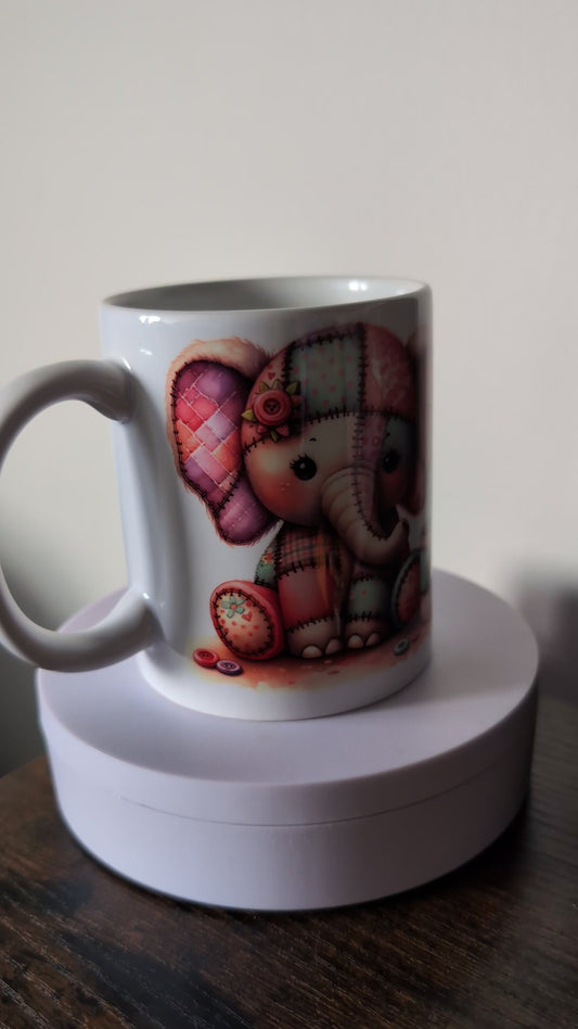 Kaffeetasse Elefant Kaffee zuerst Lösungen später Spruch Motiv 134