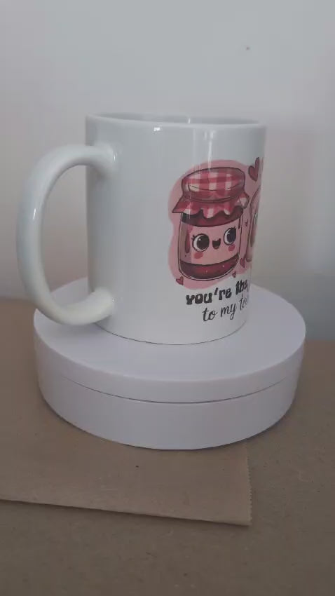 Kaffeetasse Marmelade Toast lustiger Spruch Motiv 63