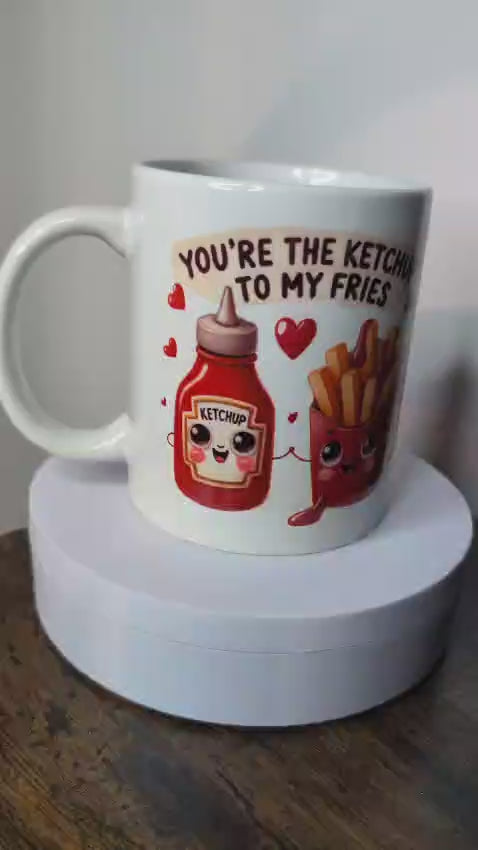 Kaffeetasse Ketchup und Pommes Motiv 67