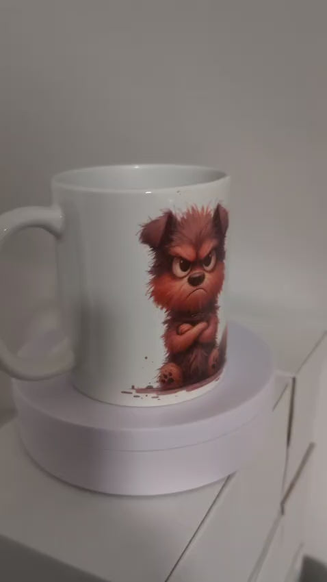 Kaffeetasse Hund Dog ich hasse Menschen Motiv 11
