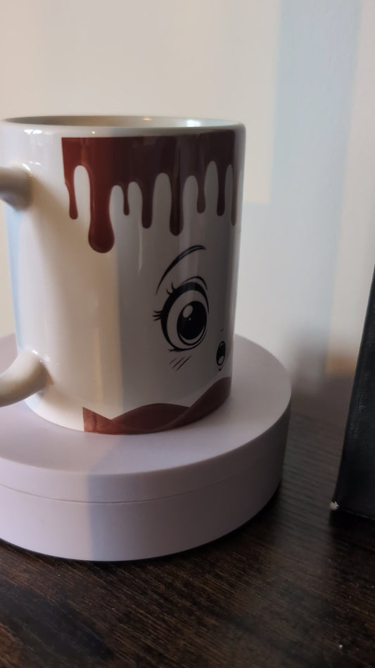 Kaffeetasse Schokolade Gesicht Spruch Motiv 136