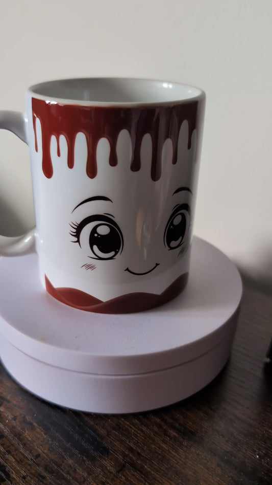 Kaffeetasse Schokolade Gesicht Spruch Motiv 137