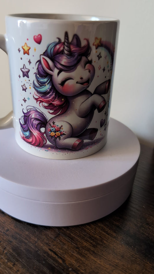 Kaffeetasse Einhorn 🦄 heute wird ein Glitzer Tag Spruch Motiv 123