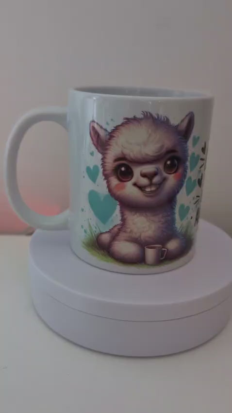Kaffeetasse Alpaka lächle du kannst sie nicht alle anspucken Motiv 72