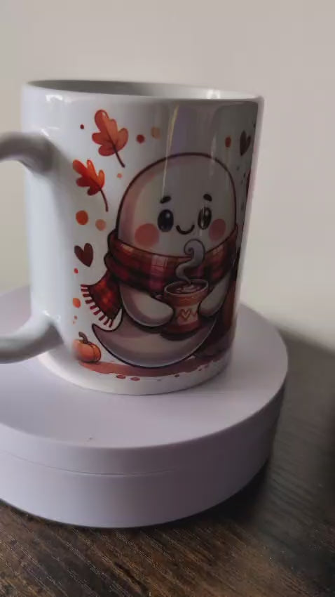 Kaffeetasse Geist Gespenst Ghost Cozy time Spruch Motiv 110