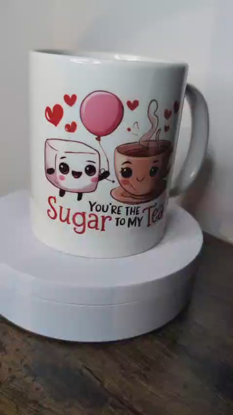 Kaffeetasse Tee und Zucker Spruch Motiv 66
