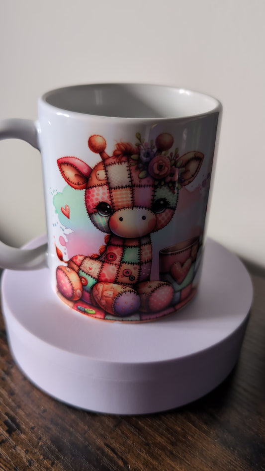 Kaffeetasse Giraffe Kaffee macht einfach alles besser Spruch Motiv 115