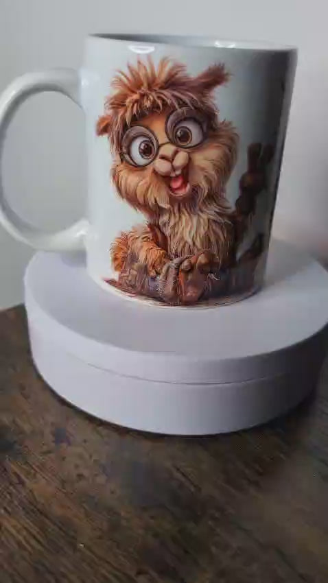 Kaffeetasse no drama Lama Motiv 85
