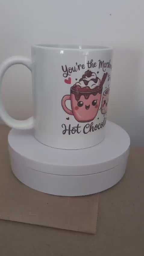 Kaffeetasse Marshmallow Schokolade lustiger Spruch Motiv 64
