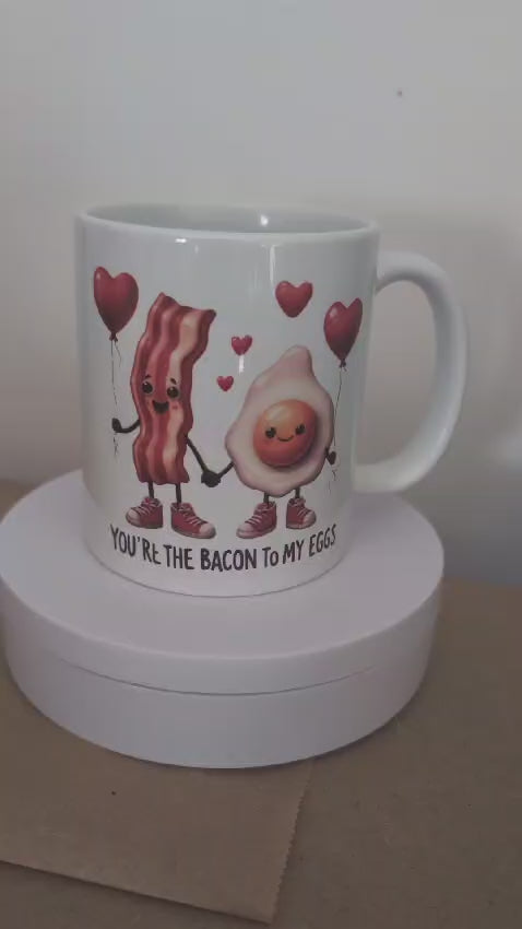 Kaffeetasse Bacon Eier lustiger Spruch Motiv 68