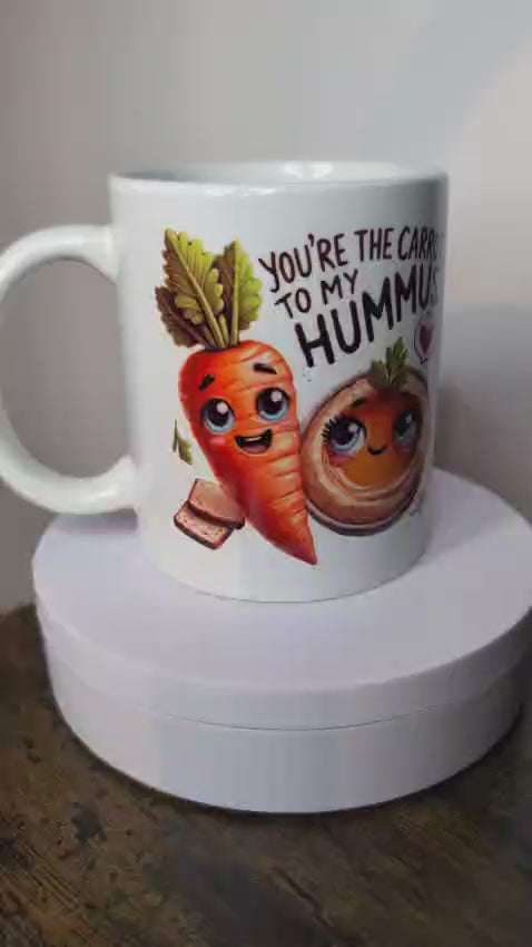Kaffeetasse Karotte und Humus Motiv 69
