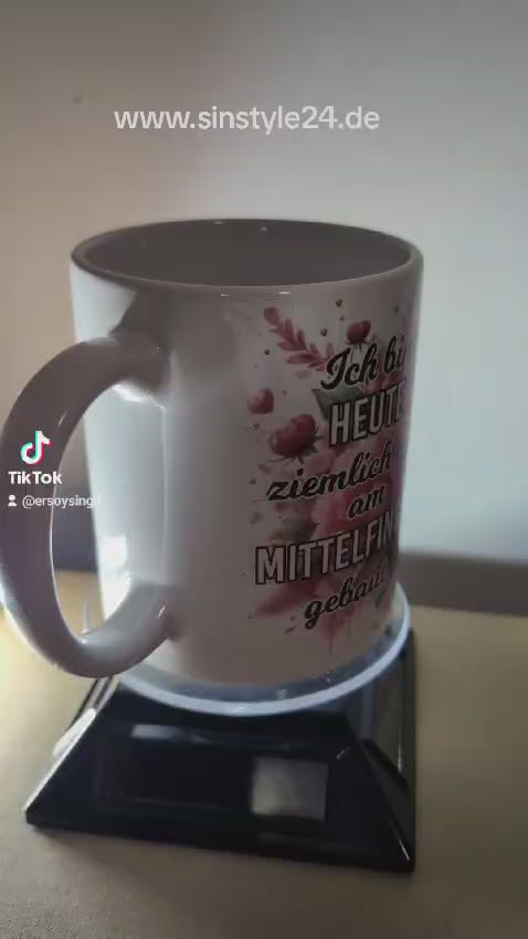Kaffeetasse Waschbär Mittelfinger Motiv 1