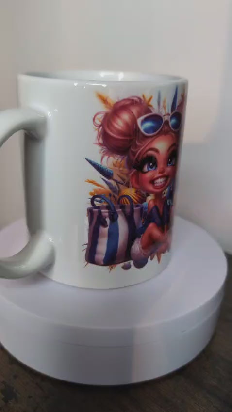 Kaffeetasse ich bin Reif Urlaubsreif Motiv 76