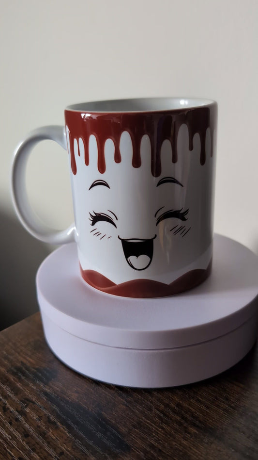 Kaffeetasse Schokolade Gesicht Spruch Motiv 138